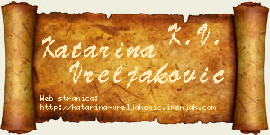 Katarina Vreljaković vizit kartica